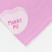 Valentinstag Candy Hearts Pattern Fleecedecke (Ecke)