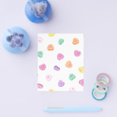 Valentinstag Candy Hearts Pattern Flyer (Einzeln)