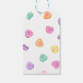 Valentinstag Candy Hearts Pattern Geschenkanhänger (Vorderseite)