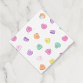 Valentinstag Candy Hearts Pattern Geschenkanhänger (Vorderseite)