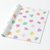 Valentinstag Candy Hearts Pattern Geschenkpapier (Ungerollt)