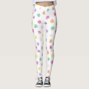 Valentinstag Candy Hearts Pattern Leggings