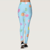 Valentinstag Candy Hearts Pattern Leggings (Rückseite)