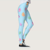 Valentinstag Candy Hearts Pattern Leggings (Rechts)