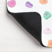 Valentinstag Candy Hearts Pattern Mousepad (Ecke)
