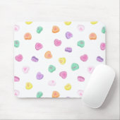 Valentinstag Candy Hearts Pattern Mousepad (Mit Mouse)