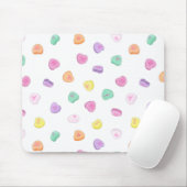 Valentinstag Candy Hearts Pattern Mousepad (Mit Mouse)