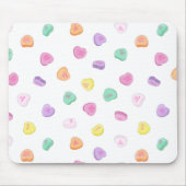 Valentinstag Candy Hearts Pattern Mousepad (Vorne)