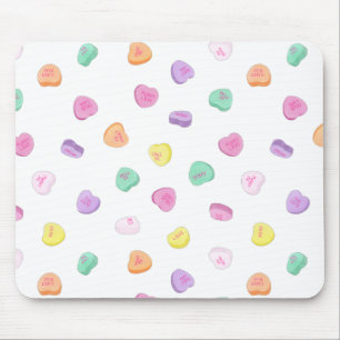 Valentinstag Candy Hearts Pattern Mousepad