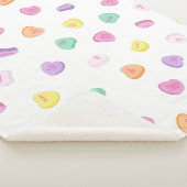 Valentinstag Candy Hearts Pattern Sherpadecke (3/4)