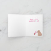 Valentinstag Capybara Capy Valentine Card (Innenseite)