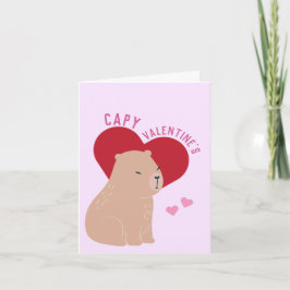 Valentinstag Capybara Valentinenkarte Karte