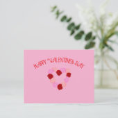 Valentinstag Card 2025 Postkarte (Stehend Vorderseite)