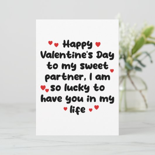 Valentinstag-Card-Freundin lustig Einladung (Stehend Vorderseite)