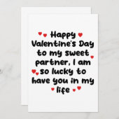 Valentinstag-Card-Freundin lustig Einladung (Vorne/Hinten)