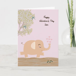 Valentinstag Card für den jungen Sohn Feiertagskarte