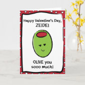 Valentinstag Card für Zeide Karte (Gelbe Blume)