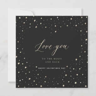 Valentinstag Card I Liebe Sie zum Mond und zurück Feiertagskarte