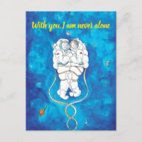 Valentinstag Card Loving Astronauten Couple