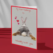 Valentinstag Card Niedlich Sonniger Hintern Feiertagskarte