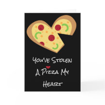 Valentinstag Card - Pizza Mein Herz