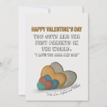 Valentinstag-Card-Redewendungen für Mama und Vater