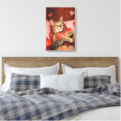 Valentinstag Cat Leinwanddruck (Insitu (Schlafzimmer))