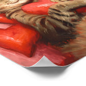 Valentinstag Cat Poster (Ecke)