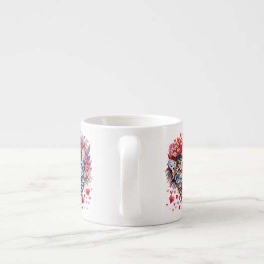 Valentinstag Cat Tasse (Rückseite)