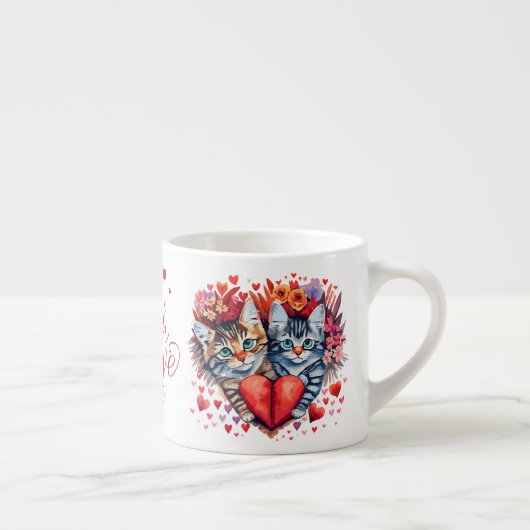 Valentinstag Cat Tasse (Rechts)