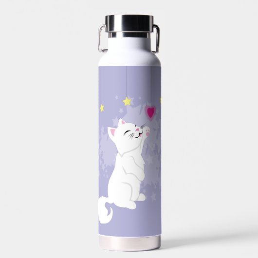 Valentinstag Cat Trinkflasche (Vorne)