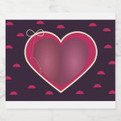 Valentinstag, Champagner 🍾 Etiketten 🥂 (Einzelnes Label)
