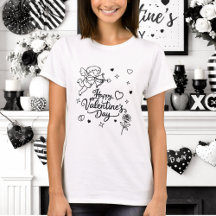Valentinstag Cherub & Romantisches Doodle-Design