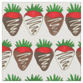 Valentinstag Chocolate Covered Strawberry Berry Stoff (Nahaufnahme)