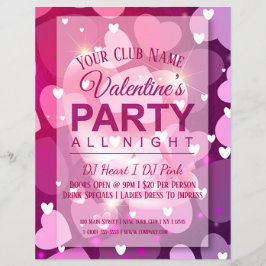 Valentinstag Club Party Flyer