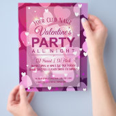Valentinstag Club Party Flyer (Hand)