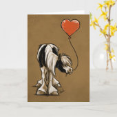 'Valentinstag Cob' Card, Loved One, Pferd, Pony Karte (Gelbe Blume)