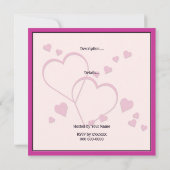 Valentinstag Cocktail Party Einladung (Rückseite)