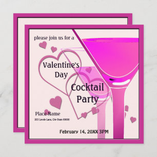 Valentinstag Cocktail Party Einladung
