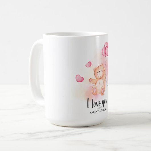 Valentinstag Coffee Tasse (Vorderseite Links)