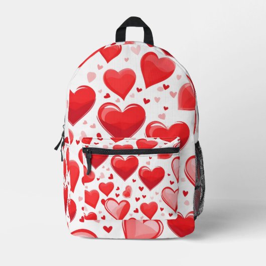 Valentinstag-Collage Bedruckter Rucksack (Vorderseite)
