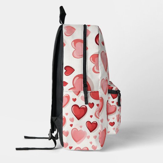 Valentinstag-Collage Bedruckter Rucksack (Links)