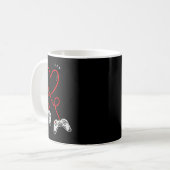 Valentinstag-Controller Herz Videospiel Gamer Kaffeetasse (Vorderseite Links)
