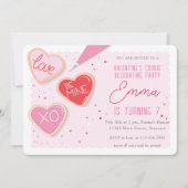 Valentinstag Cookie Dekorieren Geburtstagsparty Einladung (Vorderseite)