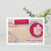Valentinstag Cookie Swap-Party Einladung (Stehend Vorderseite)