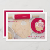 Valentinstag Cookie Swap-Party Einladung (Vorne/Hinten)