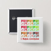 Valentinstag-Cookies Button (Vorne & Hinten)