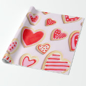 Valentinstag-Cookies Geschenkpapier (Ungerollt)