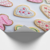 Valentinstag Cookies Wrapping Paper Geschenkpapier (Ecke)