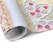 Valentinstag Cookies Wrapping Paper Geschenkpapier (Rolleneckpunkt)